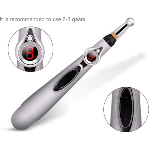 Electronic Acupuncture Pen Circulation Energy Meridian Pen Electric Meridians Laser Therapy Heal Massage Pen Moxibustion Pen