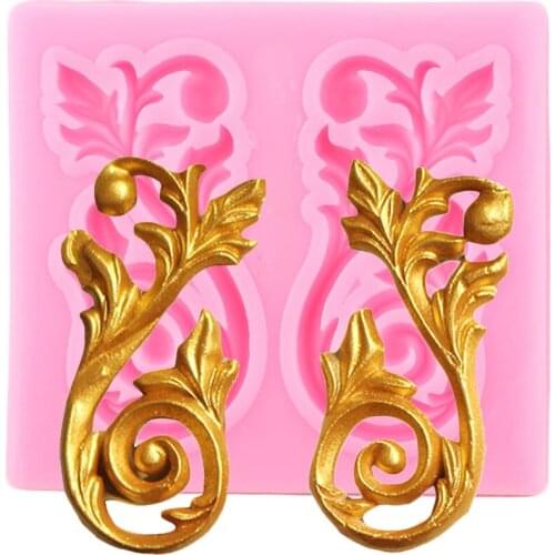 European Relief Silicone Molds Flower Fondant Cake Decorating Tools Candy Polymer Clay Mold Chocolate Cupcake Topper Moulds