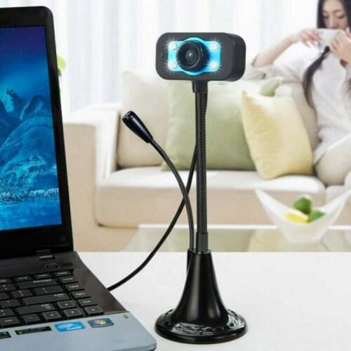 HD Webcam Computer Video Webcam USB Camera Built-in Microphone Video Teaching Live With Mic HD LED Web Camera MIC Computer