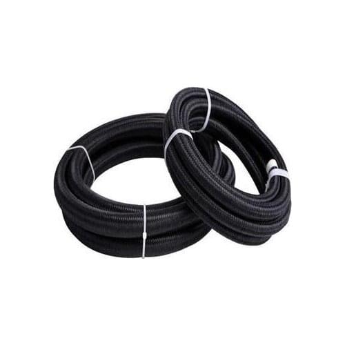HT Racing Store--1 meter NYLON BRAID 4an an4 braided hose fitting transmission oil cooler kits fuel oil hose