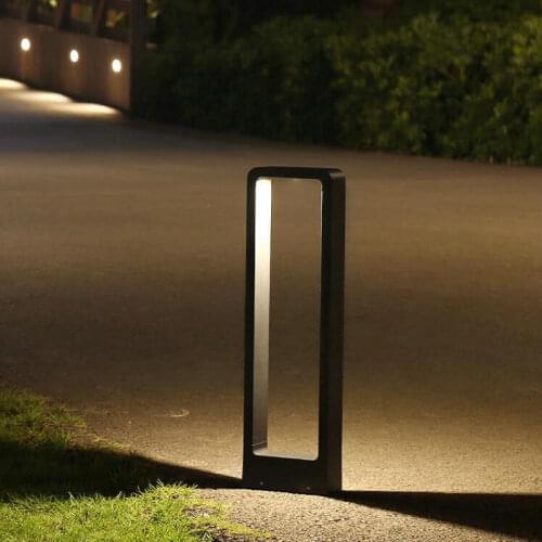 IP65 Waterproof 15W COB LED Garden Lawn Lamp Modern Aluminum Pillar Light Outdoor Courtyard villa landscape lawn bollards light