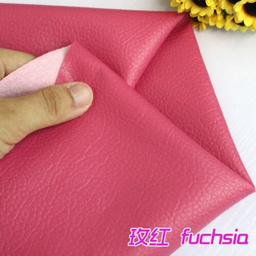 Fuchsia Big Lychee Pattern PU Synthetic Leather Faux Leather Fabric Upholstery Car Interior Sofa Cover 54" Wide Per yard