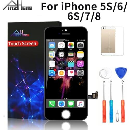 PINZHENG AAAA Quality LCD For iPhone 5s 8 6 6S 7 LCD Screen Display 3D Touch Replacment Screen For iPhone 6 6s Display With Tool