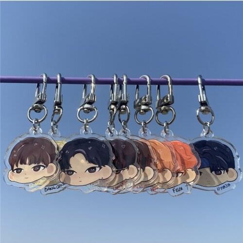 KPOP Stray Kids Cartoon Acrylic Keychain STAY Bag Pendant Key Ring Key Chain Key Ring SKZ