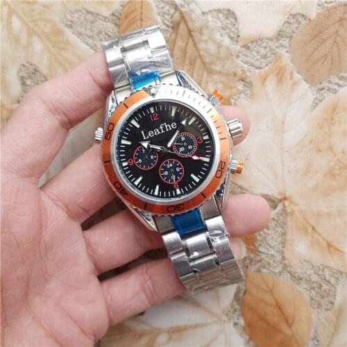 Fashion full-function mechanical watch stainless steel dial diameter 42mm