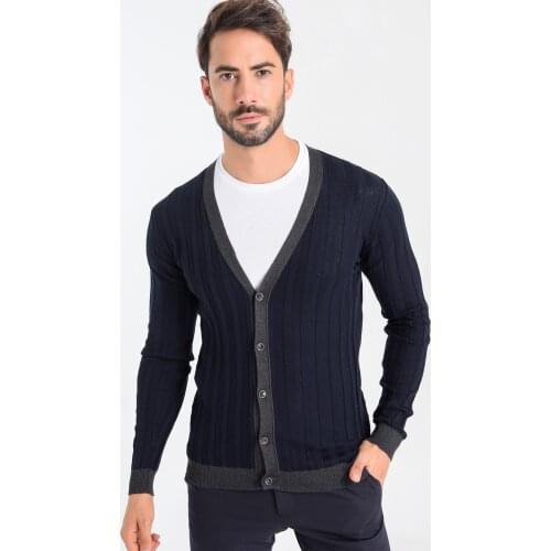 Heyss Button Male Knitwear Cardigan