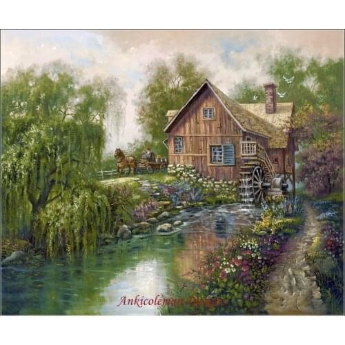 Embroidery Counted Cross Stitch Kits Needlework - Crafts 14 ct DMC color DIY Arts Handmade Decor - Willow Creek Mill