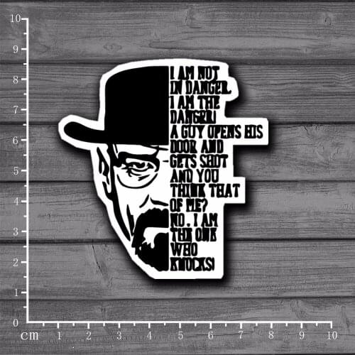 Breaking Bad, English Old White Car Sticker Windshield Bumper Motorcycle Helmet Decal High Quality KK Vinyl Cover Scratches PVC