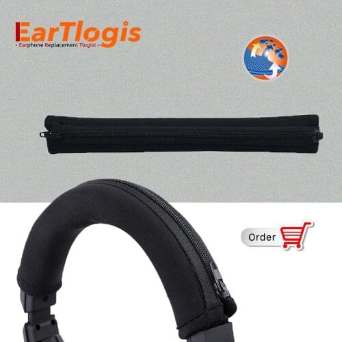 EarTlogis Replacement Bumper for Audio-Technica ATH-MSR7SE ATH-MSR7NC Headset Parts Sleeve Cover Headband Cups pillow