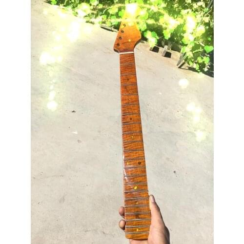 New one 21 fret One Good Unfinished electric guitar neck maple made and maple fingerboard