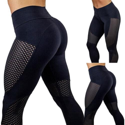 2020 New Style Fashion Hot Women High Waist Gym Pants Fitness Sport Patchwork Jogging Leggings Pants