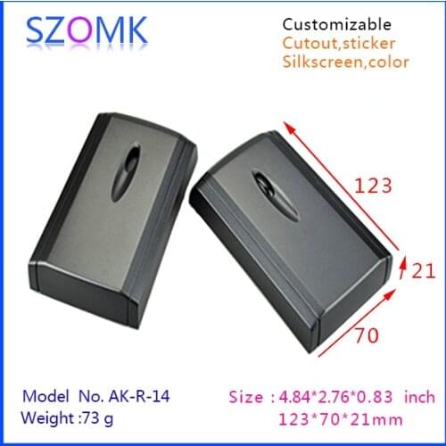 Szomk plastic project box abs instrument enclosure (1 pcs) 123*70*21mm electronic portable box control box, alarm system box