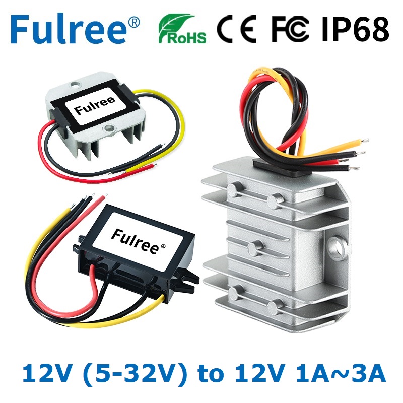 12V 14V 15V 18V 24V (5-32V) to 12V 1A 2A 3A DC DC Boost Buck Power Converter Automatic Step Up Down Voltage Regulator Stabilizer