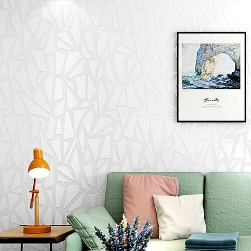 Q QIHANG Northern Style Diatom Mud Grainy 3D High-end Clothing Store Non-woven Wallpaper Solid Color 0.53m*10m=5.3m2