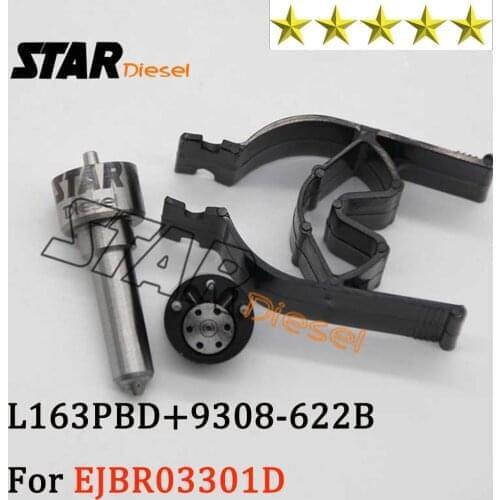 STAR DIESEL 9308-622B 7135-625 L163PBD Common Rail Injector Repair Kits Including Nozzle and Valve Set For Delphi JMC EJBR03301D