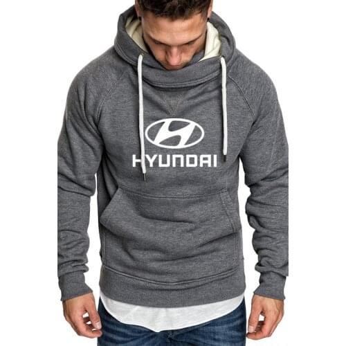 New Spring Autumn Mens Hoodies Hyundai Motor Car logo printing high quality Fashion cotton Casual Mens hoodie Sweatshirt