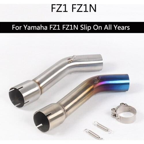 Mid Pipe ) For Yamaha FZ1 FZ1N Exhaust Pipe Motorcycle Stainless Steel Middle Link Pipe Slip On 51 mm Escape