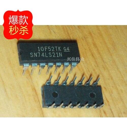 10PCS New 74LS21 SN74LS21N HD74LS21P DIP14 gate / inverter IC