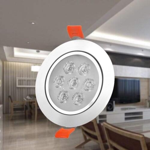 1X 3W 5W 7W 12W AC220V High power LED Downlight Recessed LED Spot light Lamp Aluminum Bulb For Living room bedroom Lighting
