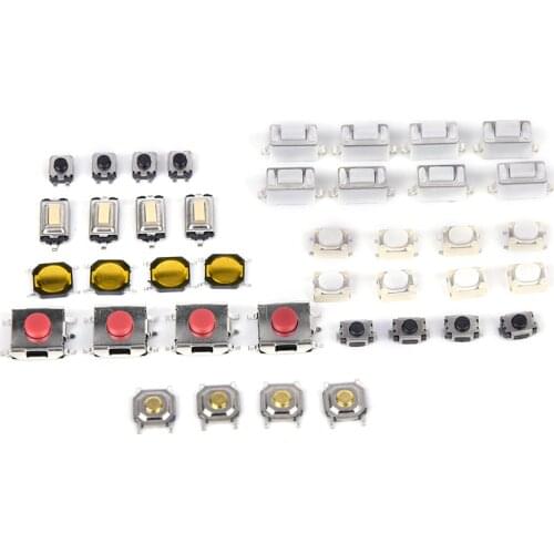 250PCS/LOT 10 Types Tactile Push Button Switch Car Keys Remote Key Button Microswitch