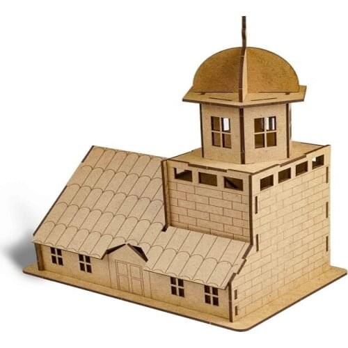 3D Wood Painting Model Girl Tower