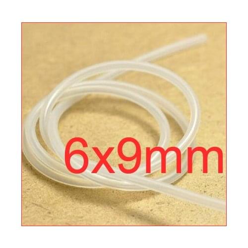 6mm ID 9mm OD 6X9 Transparent Silicone Rubber Tube Hose ( food grade ) medical flexible pipe,6mm*9mm capillary connect tube