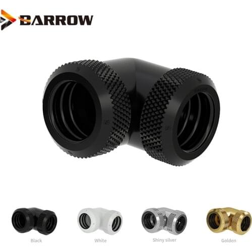 2pcs Barrow 90 Degree Rotary Fittings,Water Cooling Joint For 8x12mm,10x14mm Hard Tube Doule Hand Compression ,TWT90KNS-K12/14