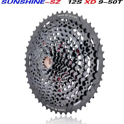 Free Shipping MTB 12 11-speed 9-50T cassette tape Ultimate SRAM XD cassette tape Rainbow 535g ULT cassette tape ultra-light 12s