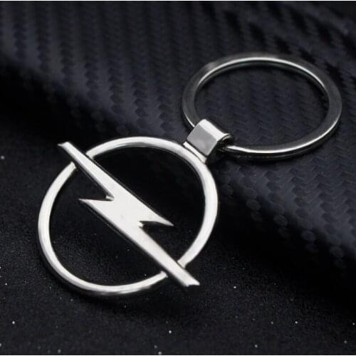 Car Key Chain Ring Classic Silver Metal Inlay Man Women Gift For Opel Astra Insignia Mokka Zafira Corsa Vectra Antara Corsa POC