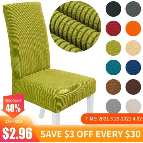 2020 Home Plaid Thickening Chair Cover Elastic Spandex Chair Covers For Dining Room/Kitchen Stretch Chair Cover With Back