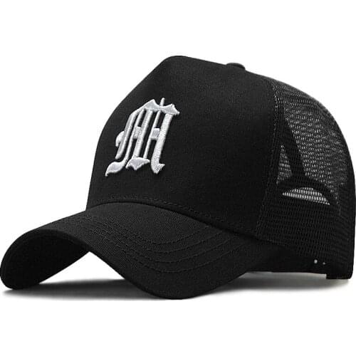 Big Head Man Plus Size Baseball Cap For Men Summer 100% Cotton Mesh Trucker Hat Male 3d Embroidery Snapback Hats 60-65cm