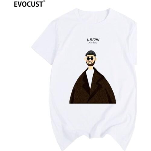 Jean Reno Natalie Portman L on Vintage T-shirt Cotton Men T shirt New TEE fashion