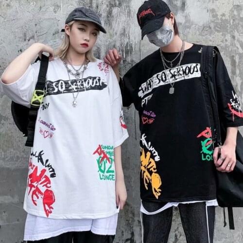 Summer Mens T Shirts Harajuku Fashion Hip Hop Printing Short Sleeve Tops Tee Men Casual Men Clothing Streetwear Trend T Shirts