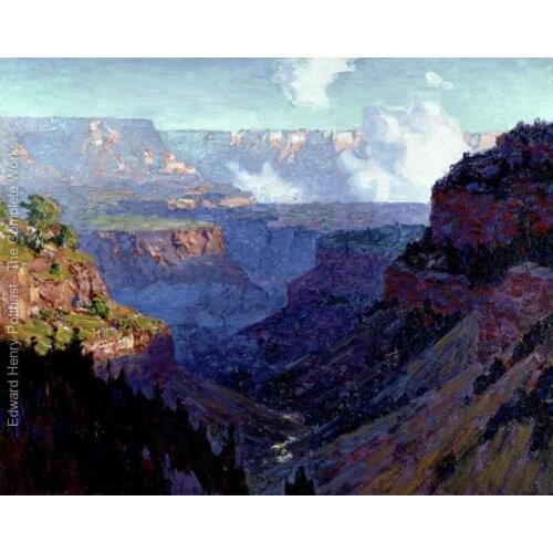 Seascape oil painting Looking Across the Grand Canyon by Edward Henry Potthast High quality Hand painted Canvas Art Home Decor