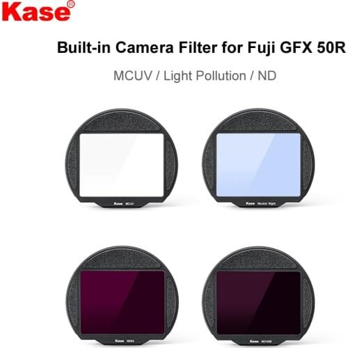 Kase Built-in CMOS Protector MCUV/Neutral Density ND1000 ND64/Light Pollution Filter for Fujifilm GFX50R/GFX50S/GFX100 Camera