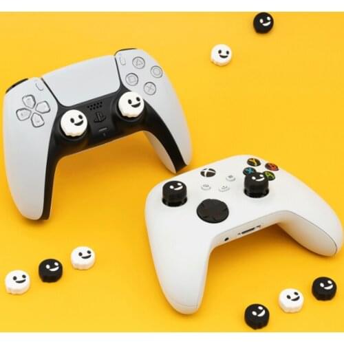 Thumb Grip Caps Soft Silicone Controller Analog Joystick Non-Slip Silicone Handle Protective Cover for PS5/PS4/Xbox one/Switch