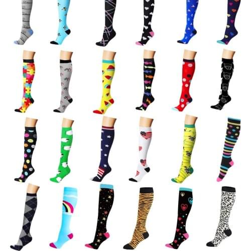 Compression Socks Men Women Sports Running Socks 30 MmHg for Anti Fatigue Pain Relief Knee High Compression Stockings