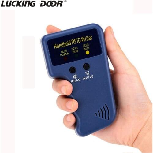 LUCKING DOOR Handheld 125KHz RFID Duplicator Copier Writer Programmer Reader RFID ID Card Writer Copier Duplicator For HID Card