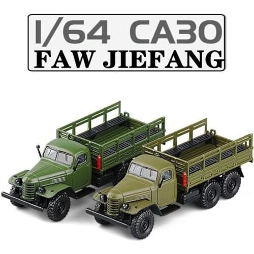JACKIEKIM Diecast Toy Car Model 1:64 Scale FAW Jiefang CA30 Truck Classical Vehicle Exquisite Educational Collection Gift