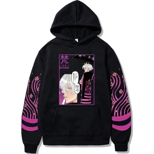 Tokyo Revengers Printed Hooded Fashion Sweatshirt Casual Senju Kawaragi Pullovers Unisex Hoodie Hot Brahman Cool Men Women Top