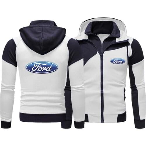 2021 new Ford car logo Zipper Clothing Jacket Men Cotton Sweatshirt Hoody Spring Autumn Harajuku Male Fleece Sportwear Hoodies