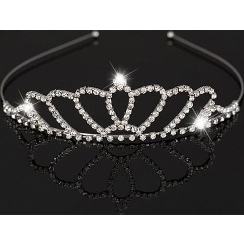 New Fashion Silver Color Bridal Wedding Tiara Crown Jewelry Crystal Bridal Accessories Headpiece Hair Accessory H039