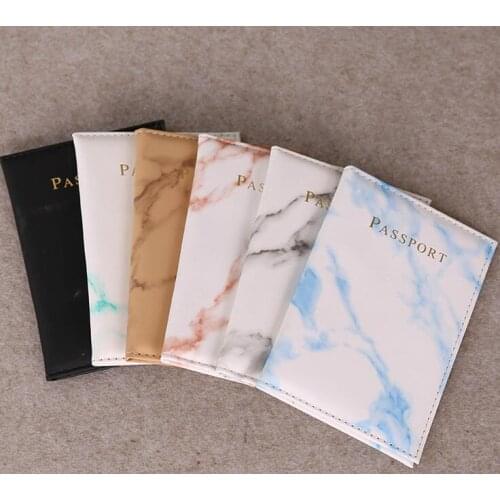 200pcs/lot Colorful Marble Style Passport Cover Waterproof Passport Holder Travel Cover Case Passport Holder Passport Packet