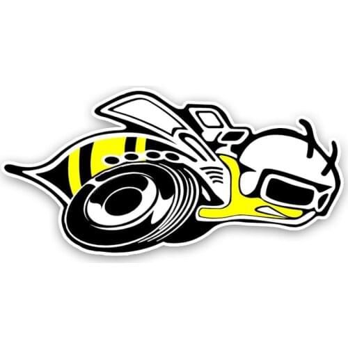 Personality Creative Cartoon Coolest Hornets Colored Car Sticker Motorcycle Stickers Superior Quality Vinyl Decals Anti-UV PVC