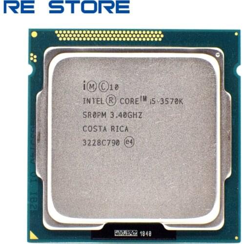 Used Intel Core i5 3570K 3.4GHz 6MB 5.0GT/s SR0PM LGA 1155 CPU Processor
