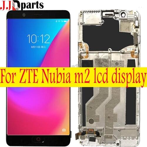 For 5.5" ZTE Nubia M2 LCD Display Touch Screen Digitizer Assembly NX551J with frame For ZTE M2 NX551J Display screen Replace