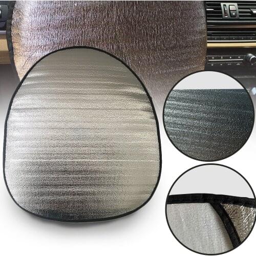 Sun Protection Visor Automotive Aluminum Foil Thicken Accessories Sunshade Cover Foldable Shield Car Steering Wheel Reflective