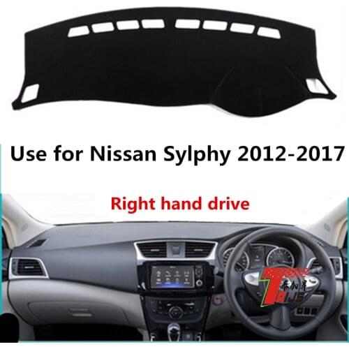 Taijs Anti-UV Right Hand Drive High Synthetic Fibre Car Dashboard Cover for Nissan Sylphy 2012 2013 2014 2015 2016 2017