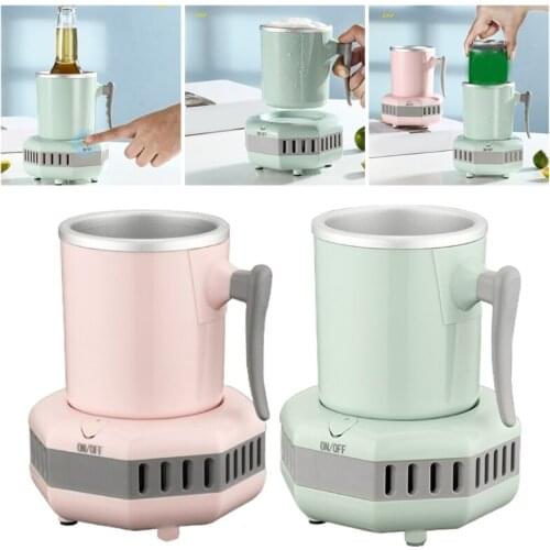 Smart Cooling Cup Desktop Cold Drink Machine Home Office Table Cooler Mug Holder Tumbler Cooling Beverage Drinks Can