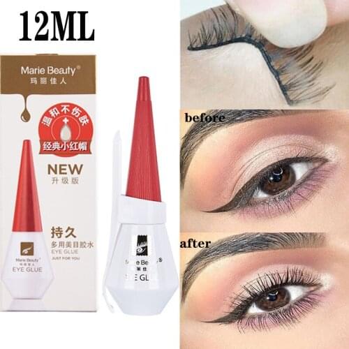 Waterproof False Eyelash Glue Quick Dry Long lasting Black Transparent lash glue Eyelash Extension Eye Makeup Tool 5/12ML